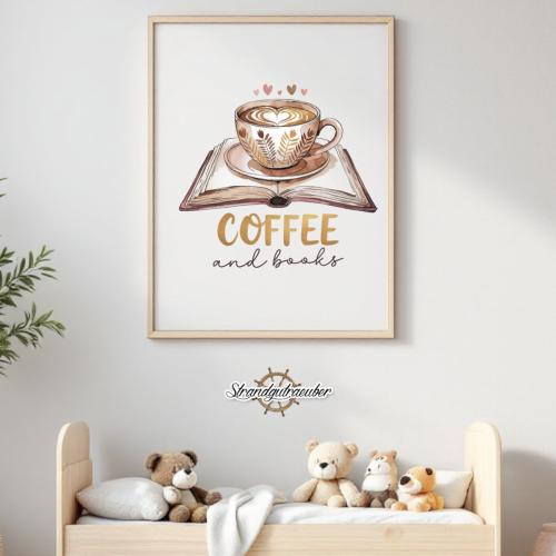 Buegelbild Coffee & Books